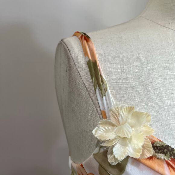 Y2K Vintage Ruby Fox Floral Mesh Danity Romantic Dress Size Medium - Picture 6 of 8